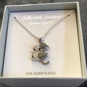 Silver Cat Pendant Necklacenexklace